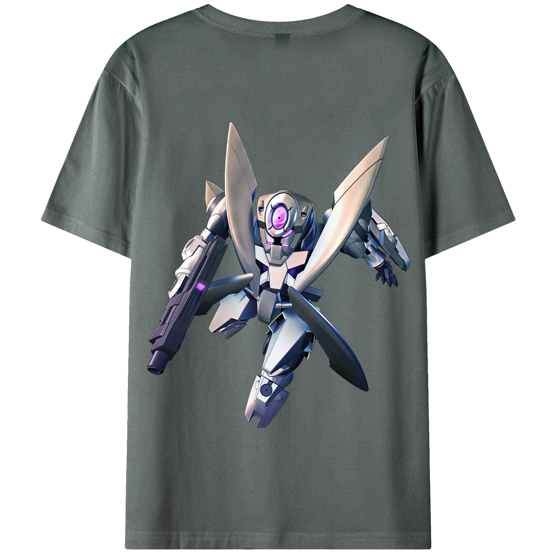 （画像用） 機動戦士ガンダム Mobile Suit Gundam 綿100％半袖Tシャツ（背面プリント）